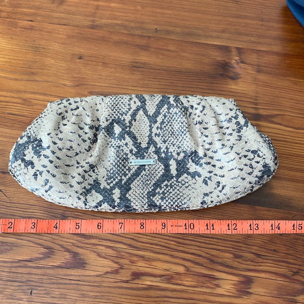 BCBGMaxazria Snake Skin Clutch